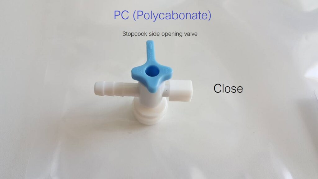 Tedlar bag PC valve