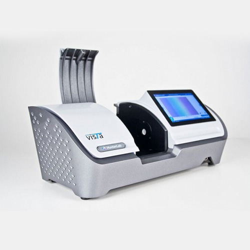 เครื่องวัดสีแบบตั้งโต๊ะ สำหรับตัวอย่างโปร่งแสงโปร่งใส ยี่ห้อ Hunter Lab รุ่น VISTA AT SCIENCE