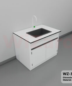 WZ-31 โต๊ะปฎิบัติการอ่างล้างชิดผนัง ขนาด 1.00x0.75x0.80 ม. (กxลxส)