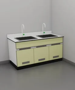 SK2-โต๊ะปฏิบัติการอ่างล้าง 2 หลุม